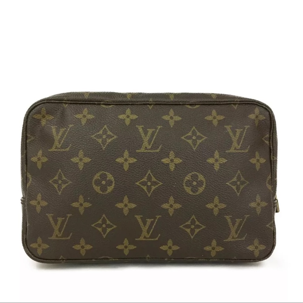 AUTH Louis Vuitton Monogram Trousse Toilette 23 Cosmetics Pouch Purse - Picture 4 of 9